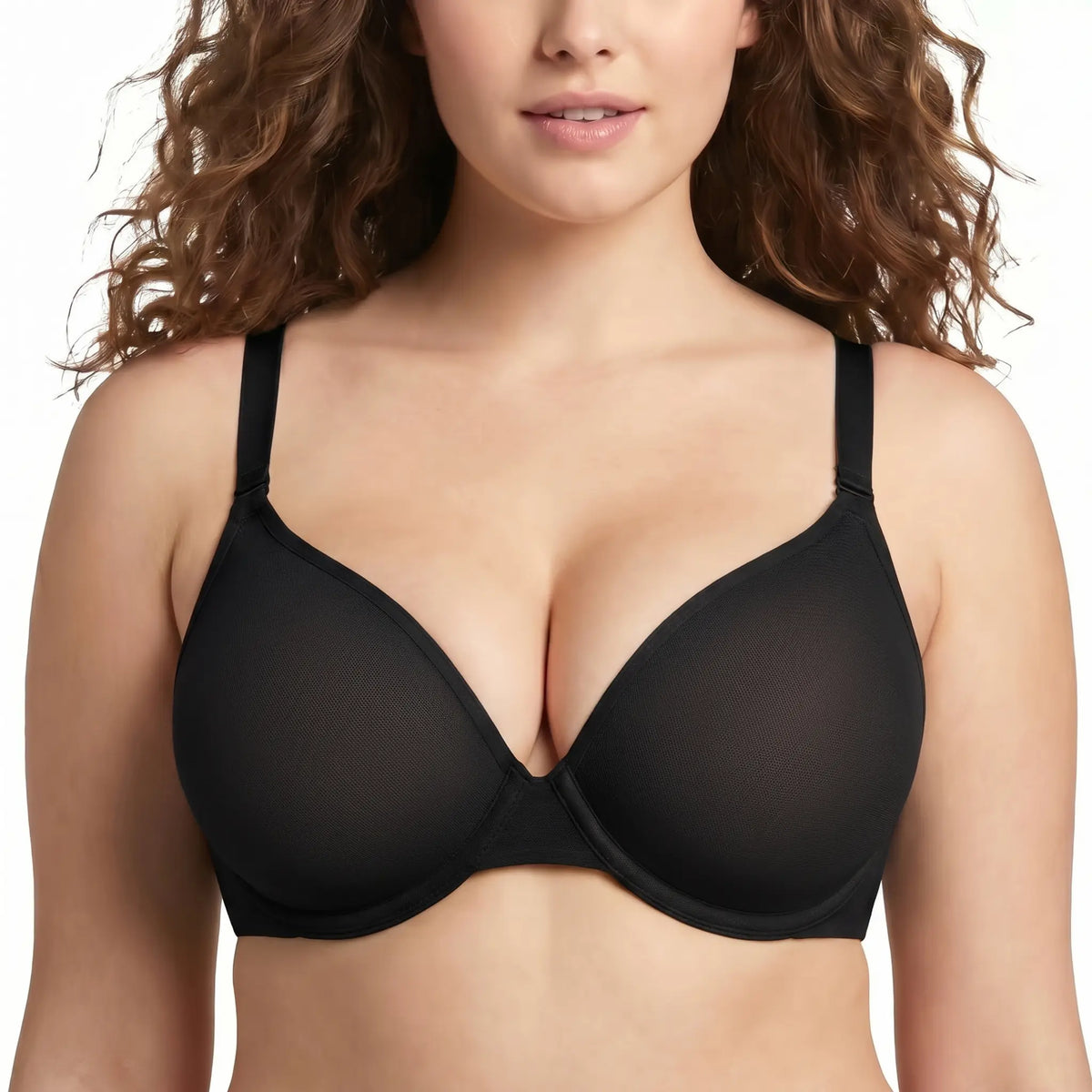 HSIA Seraphina Unlined Mesh Halter Bra Plus Size