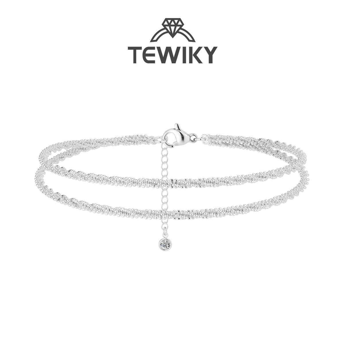 TEWIKY Layered Waterproof Anklet for Women