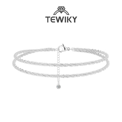 TEWIKY Layered Waterproof Anklet for Women