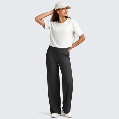 G4Free Women's High-Waist Wide-Leg Yoga Pants