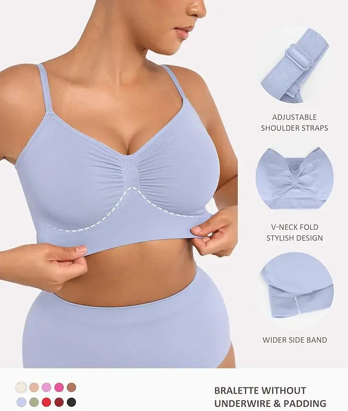 FeelinGirl Women's Wireless Seamless Bralette Bra