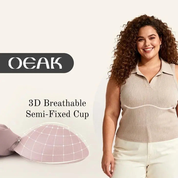OEAK Seamless Wirefree Push Up Bra