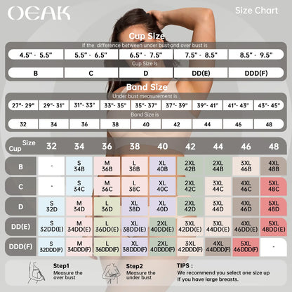 OEAK Seamless Wirefree Push Up Bra