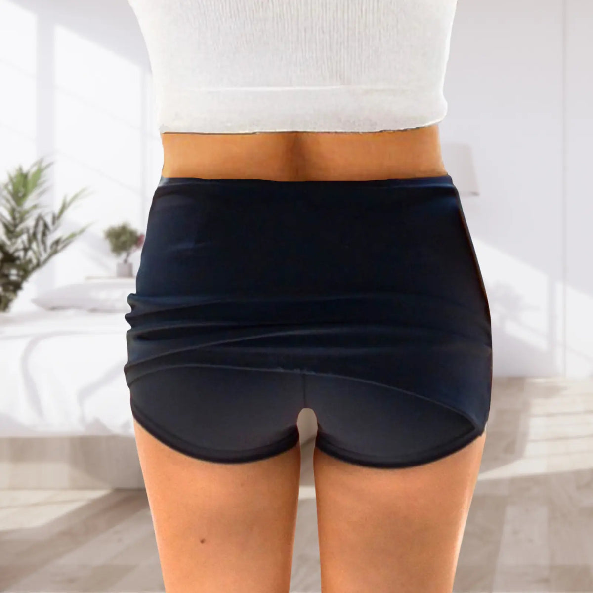 AnotherChill Low Waist Micro Mini Skort Black