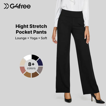 G4Free Women's High-Waist Wide-Leg Yoga Pants