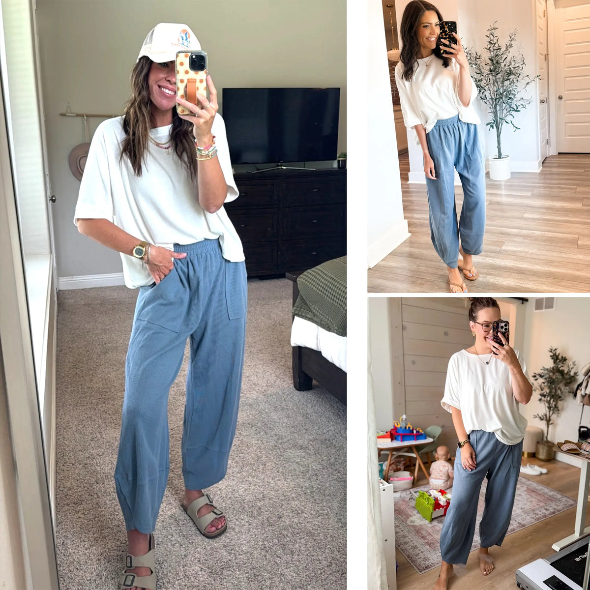 Buenoble Women's Wide Leg Harem Pants