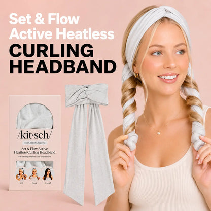 Heather Gray Heatless Curling Headband
