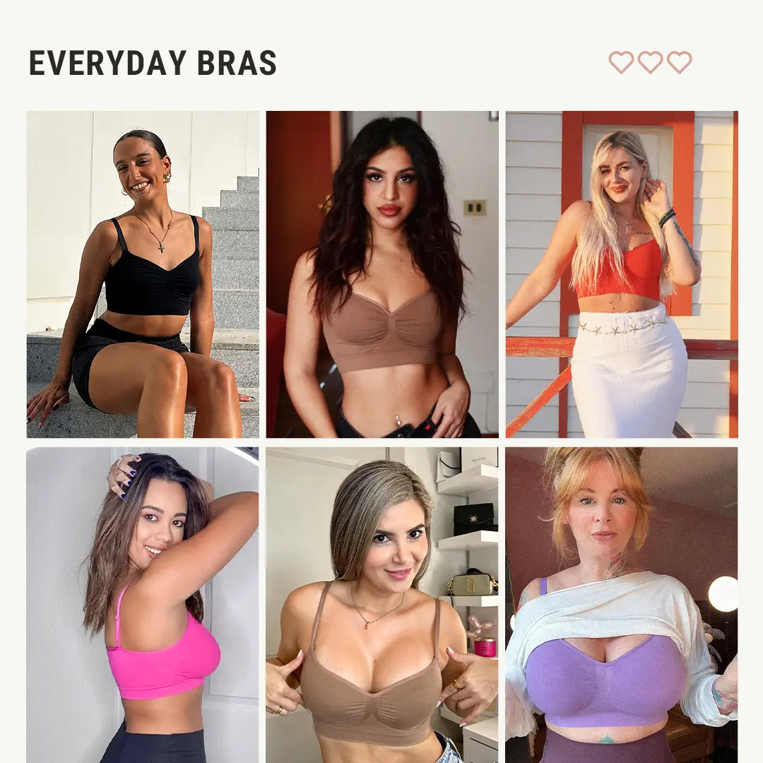 FeelinGirl Women's Wireless Seamless Bralette Bra