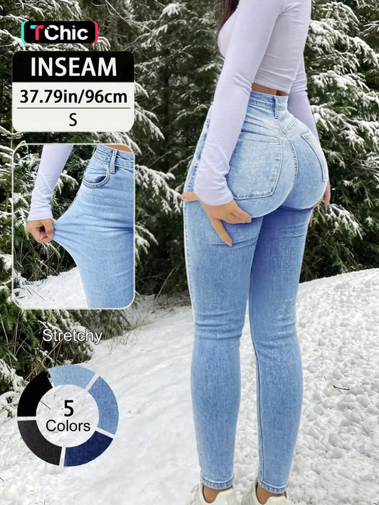 Women's High Waist Slim-Fit Long Pants