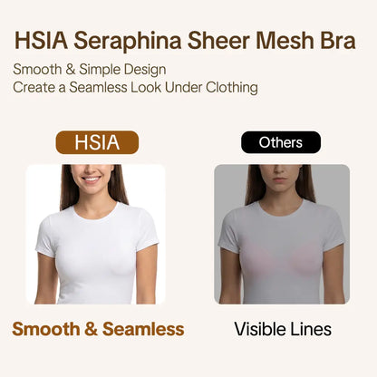 HSIA Seraphina Unlined Mesh Halter Bra Plus Size