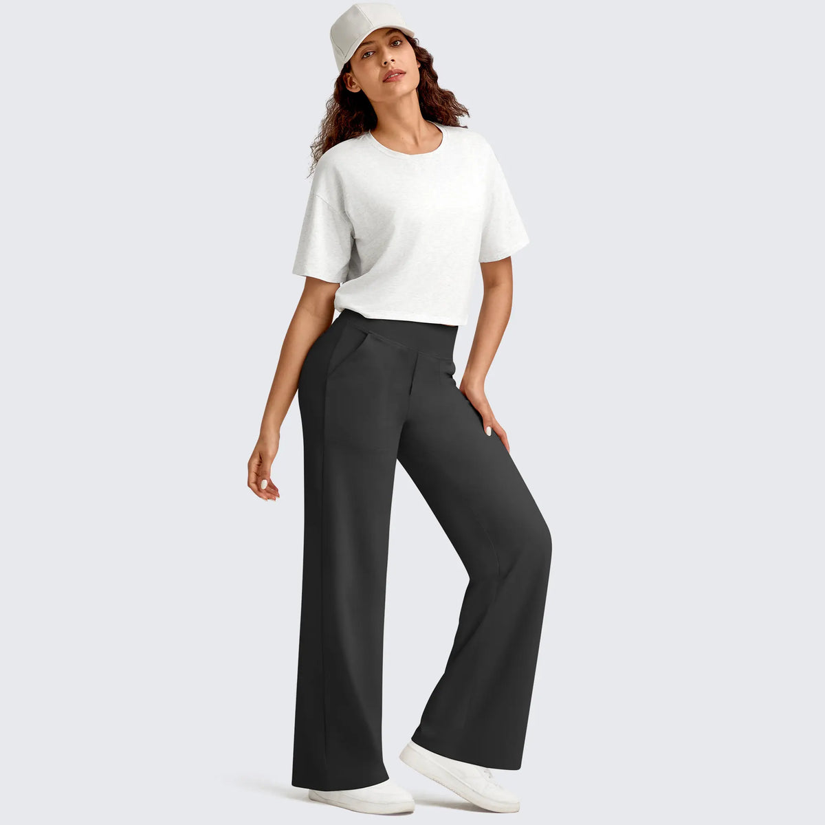 G4Free Women's High-Waist Wide-Leg Yoga Pants