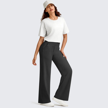 G4Free Women's High-Waist Wide-Leg Yoga Pants