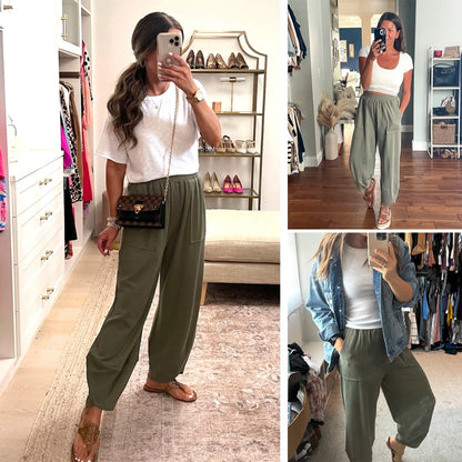 Buenoble Women's Wide Leg Harem Pants