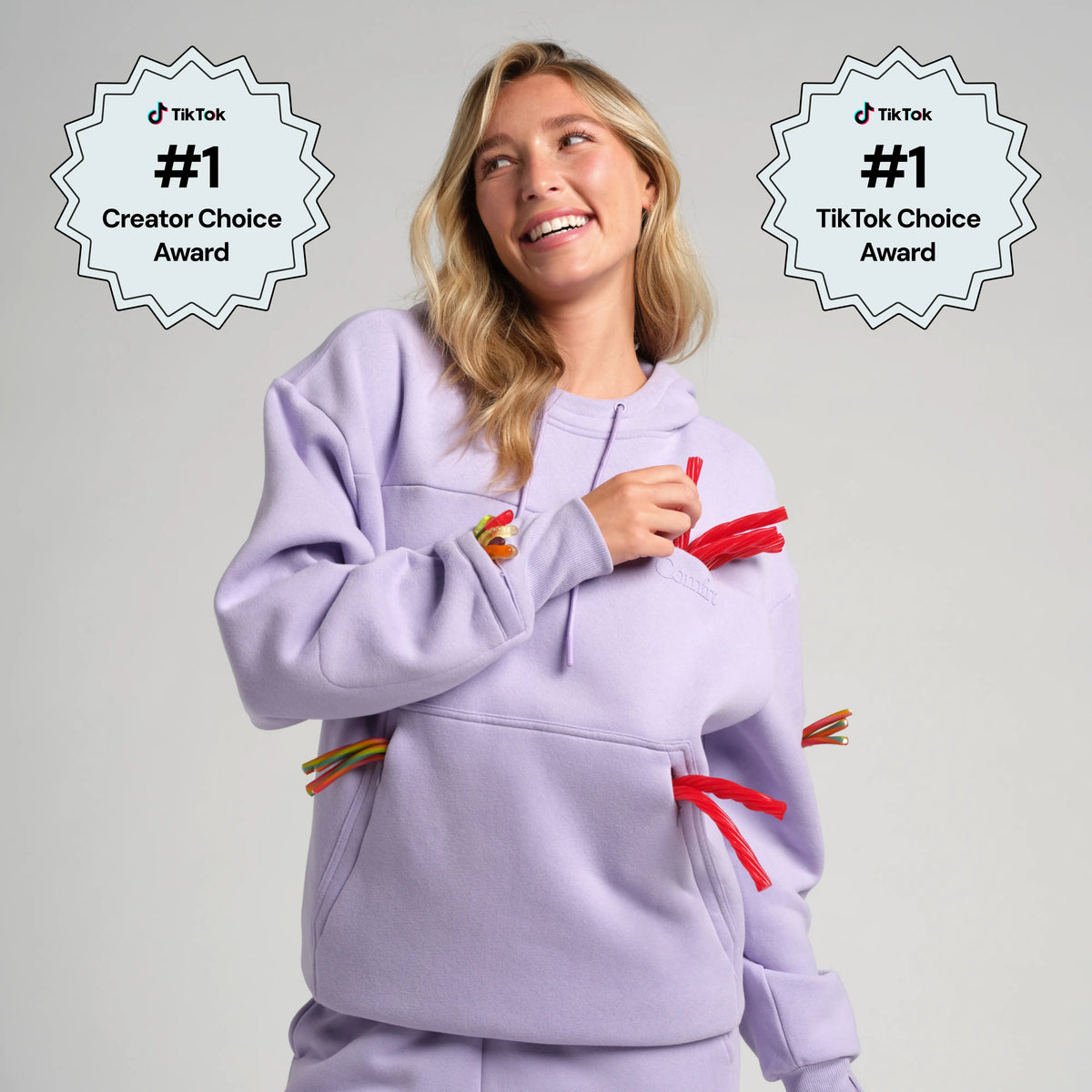 Comfrt Snak Hoodie - Heavyweight Fleece with 6 Snack Pockets