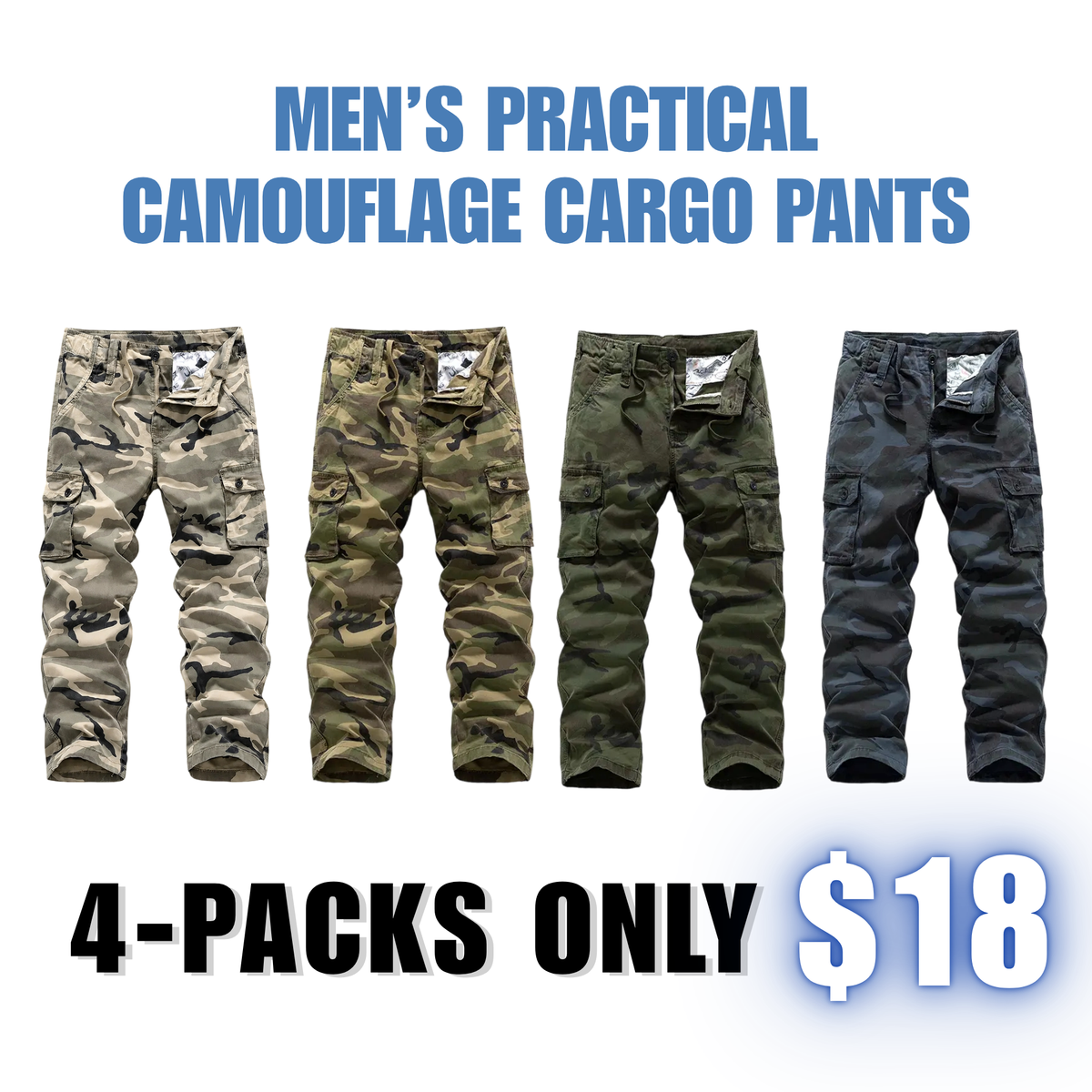 🔥 【LAST DAY SALE】Men’s practical camouflage cargo pant🔥
