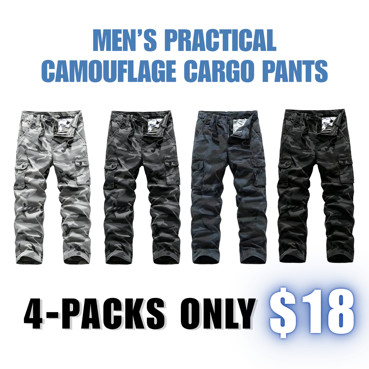 🔥 【LAST DAY SALE】Men’s practical camouflage cargo pant🔥