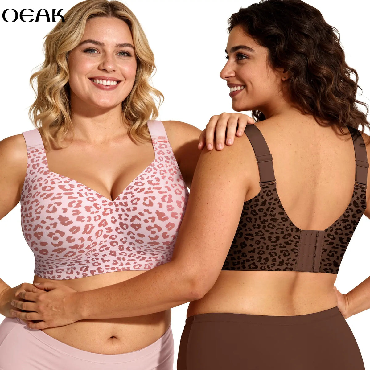 OEAK Seamless Wirefree Push Up Bra