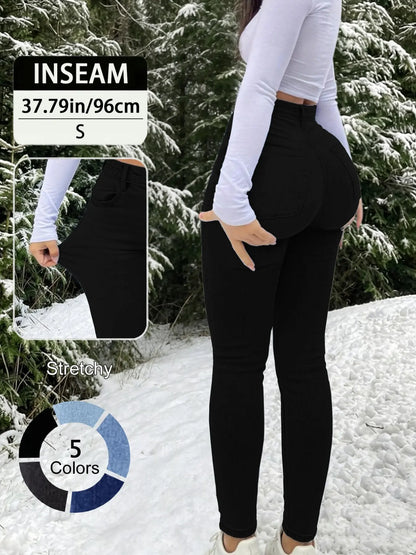 Women's High Waist Slim-Fit Long Pants