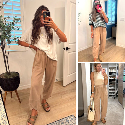 Buenoble Women's Wide Leg Harem Pants