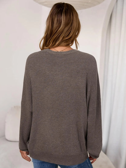 Arach&Cloz Women's Wool Blend Oversized Sweater