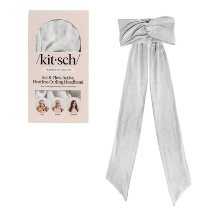 Heather Gray Heatless Curling Headband