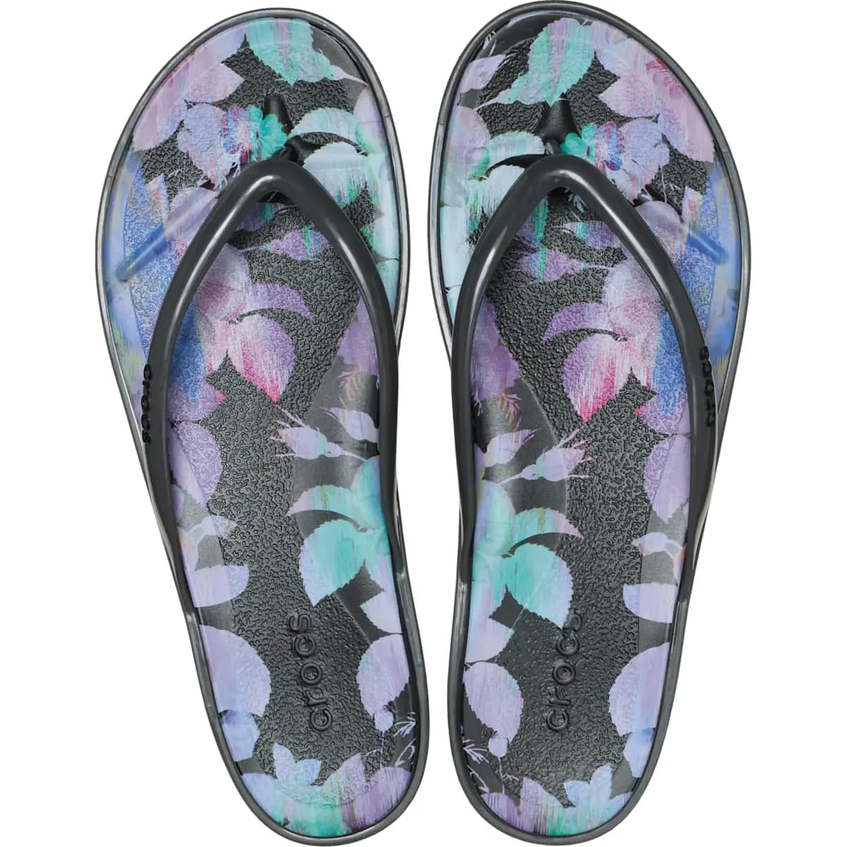 Crocs Women's Miami Flip Flops, Floral Print