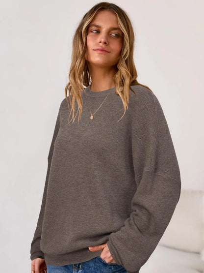 Arach&Cloz Women's Wool Blend Oversized Sweater