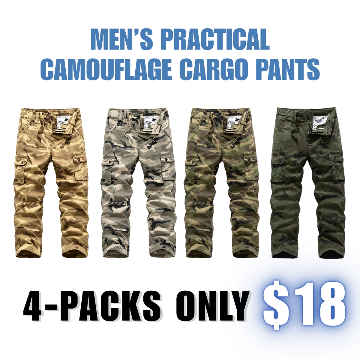 🔥 【LAST DAY SALE】Men’s practical camouflage cargo pant🔥