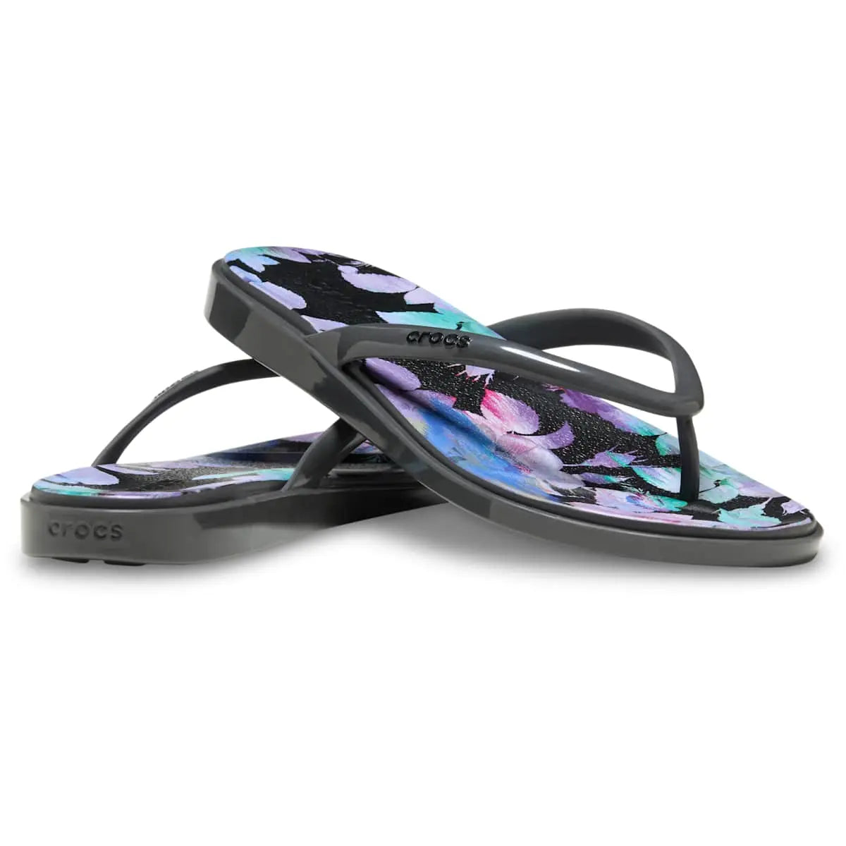 Crocs Women's Miami Flip Flops, Floral Print