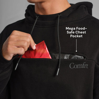 Comfrt Snak Hoodie - Heavyweight Fleece with 6 Snack Pockets