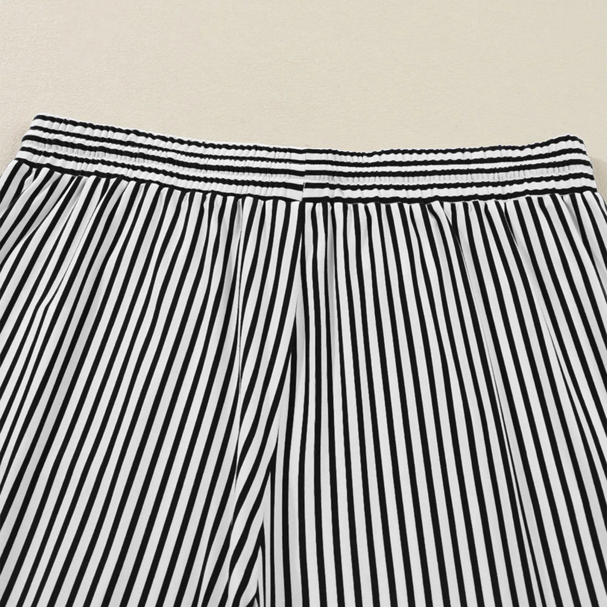 Eytino Plus Size Striped Wide Leg Pants