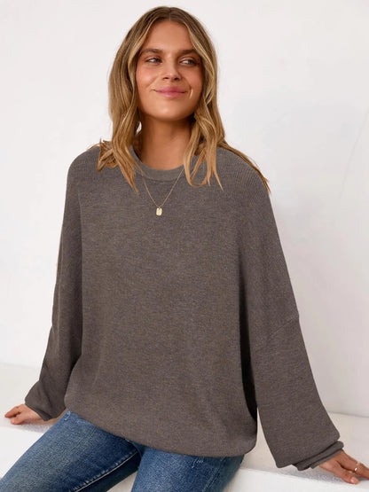 Arach&Cloz Women's Wool Blend Oversized Sweater