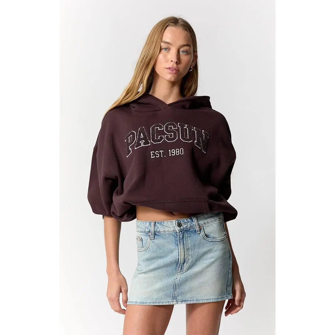 Pacsun Bella Stretch Mid Rise Jean Mini Skirt
