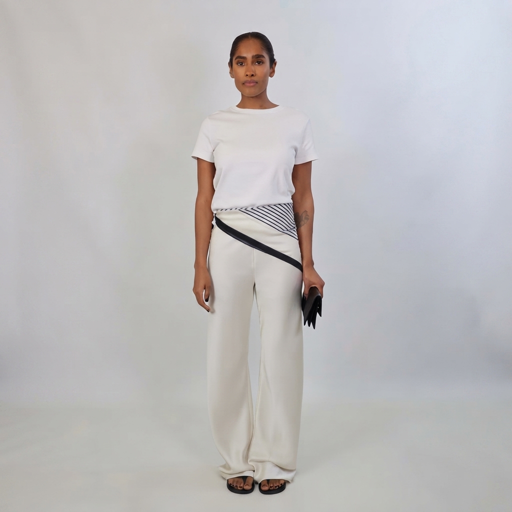 Autumnal  Satin Pant Wide-Leg Trousers in Polyester