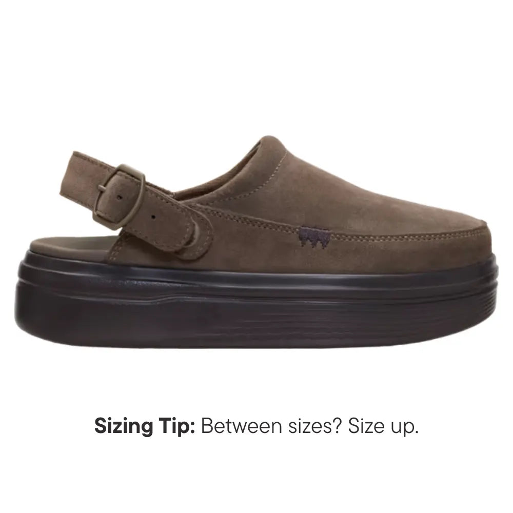HEYDUDE Austin Lift Clog Women’s Suede