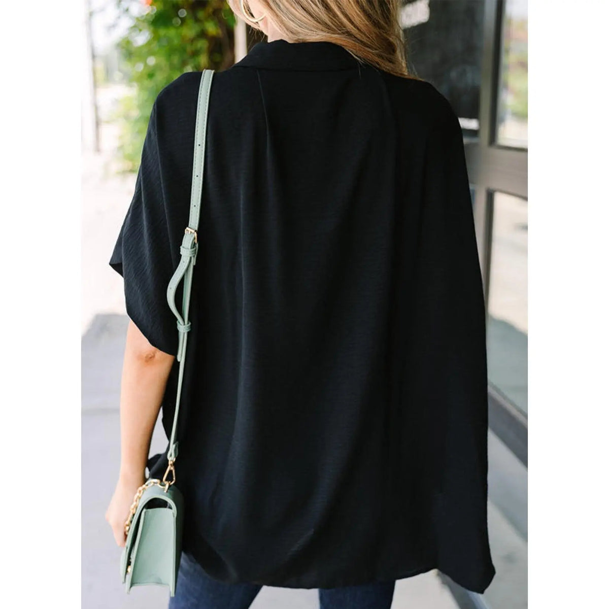 DOKOTOO Women's Dressy Casual V-Neck Button-