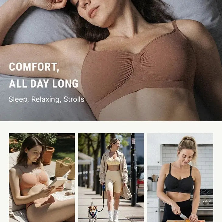 FeelinGirl Women's Wireless Seamless Bralette Bra